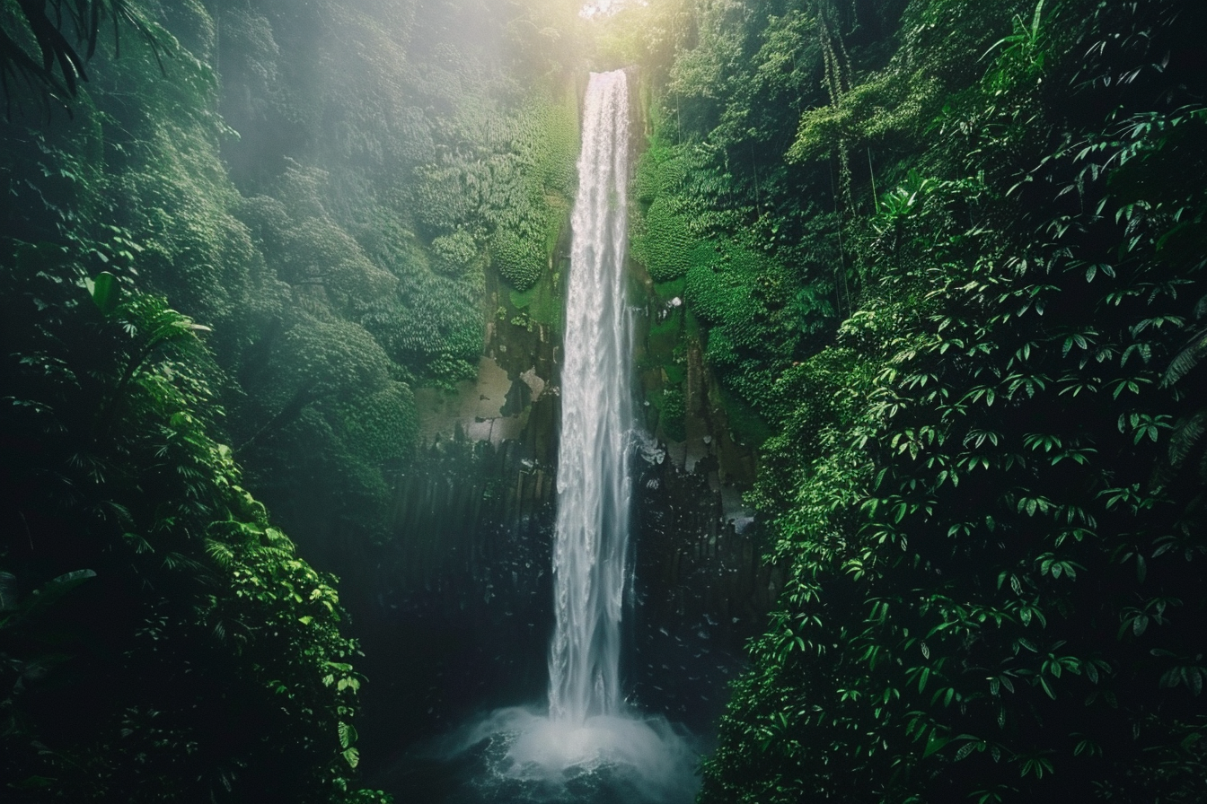 Водопад в коста-риканских джунглях