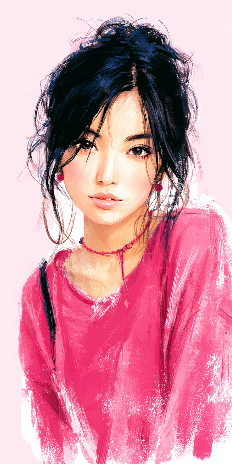 Портрет молодой азиатской женщины