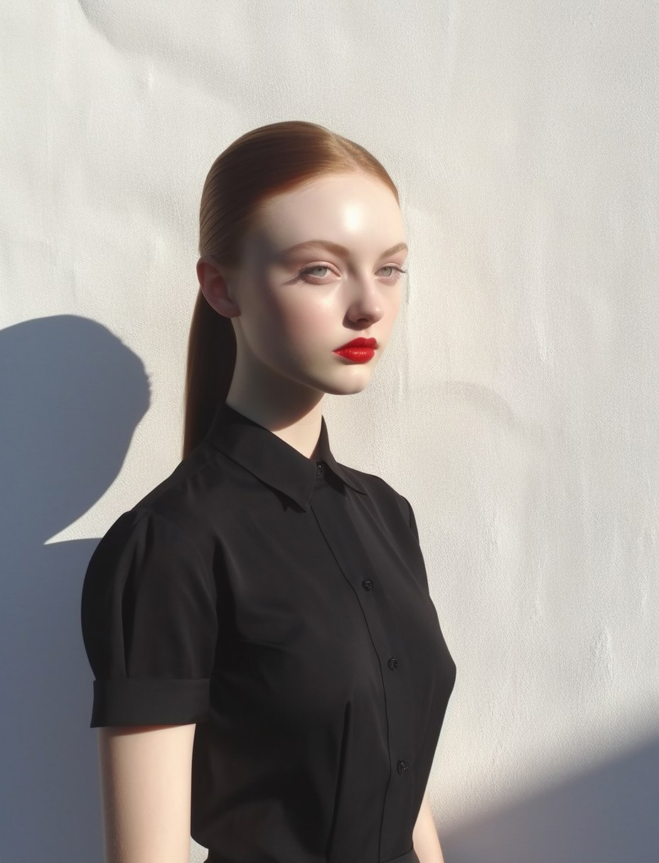 Портрет девушки в стиле гиперреализма