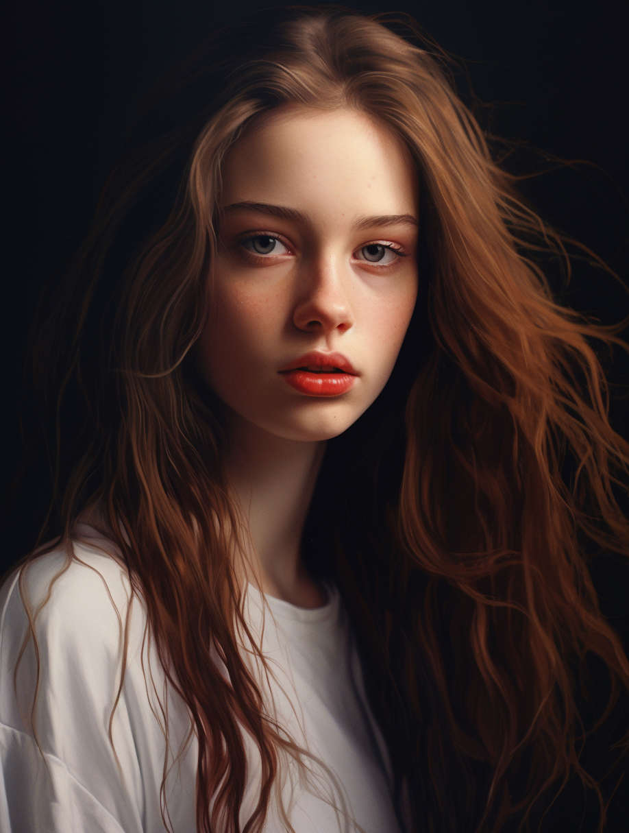 Портрет девушки в стиле кино