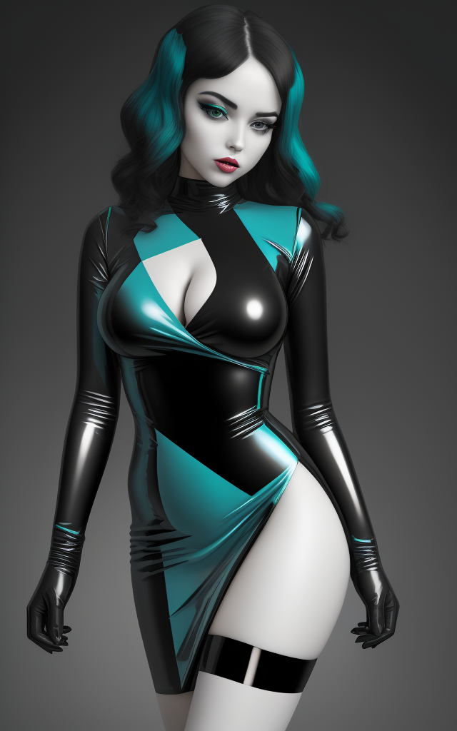 Глитч-фото в латексе