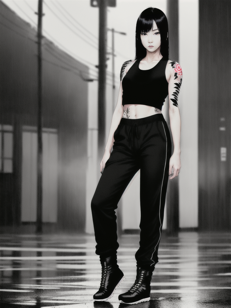 Корейская айдол в дождливую ночь