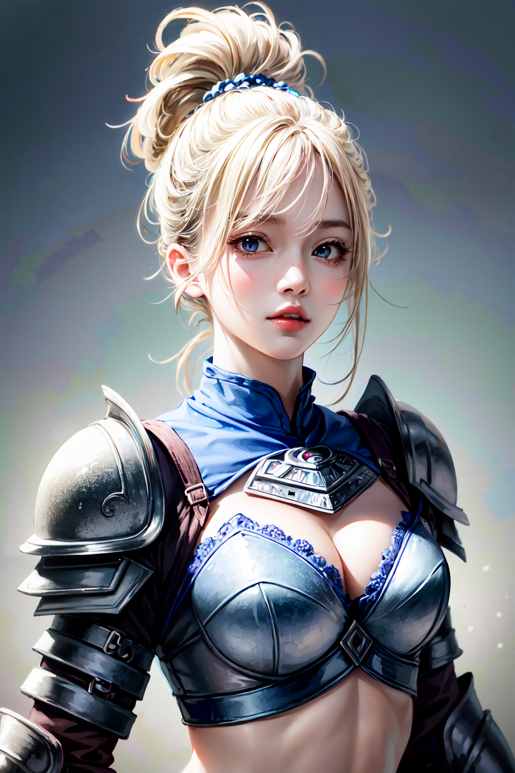 Воительница в лазурных доспехах