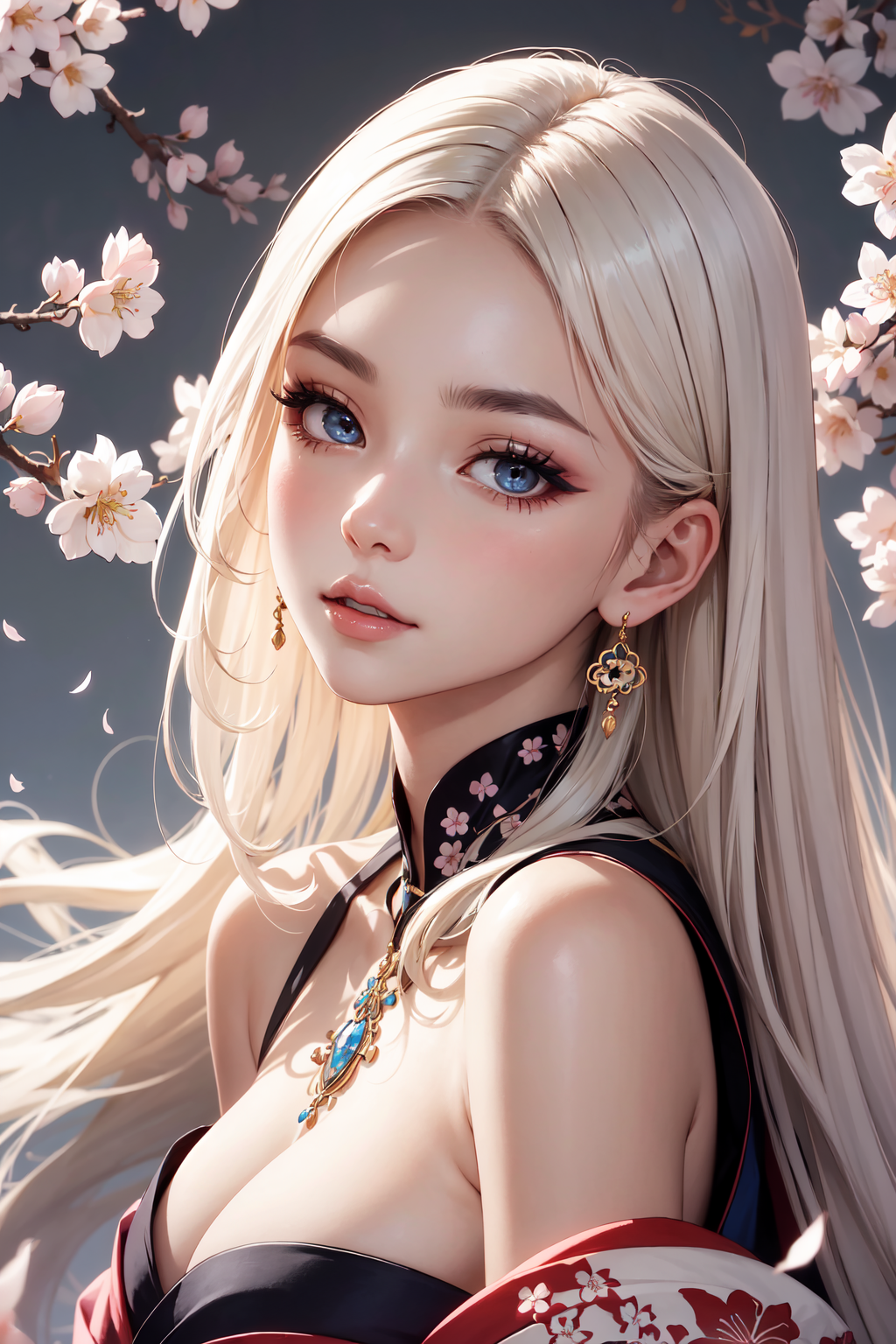 Японская красавица в кимоно