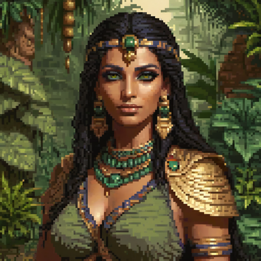 Египетская воительница в джунглях