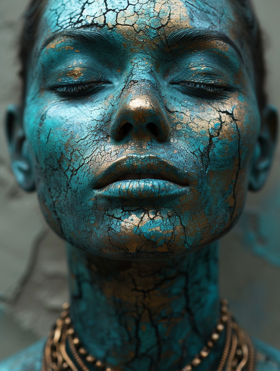 Металлическая кожа и абстрактные украшения