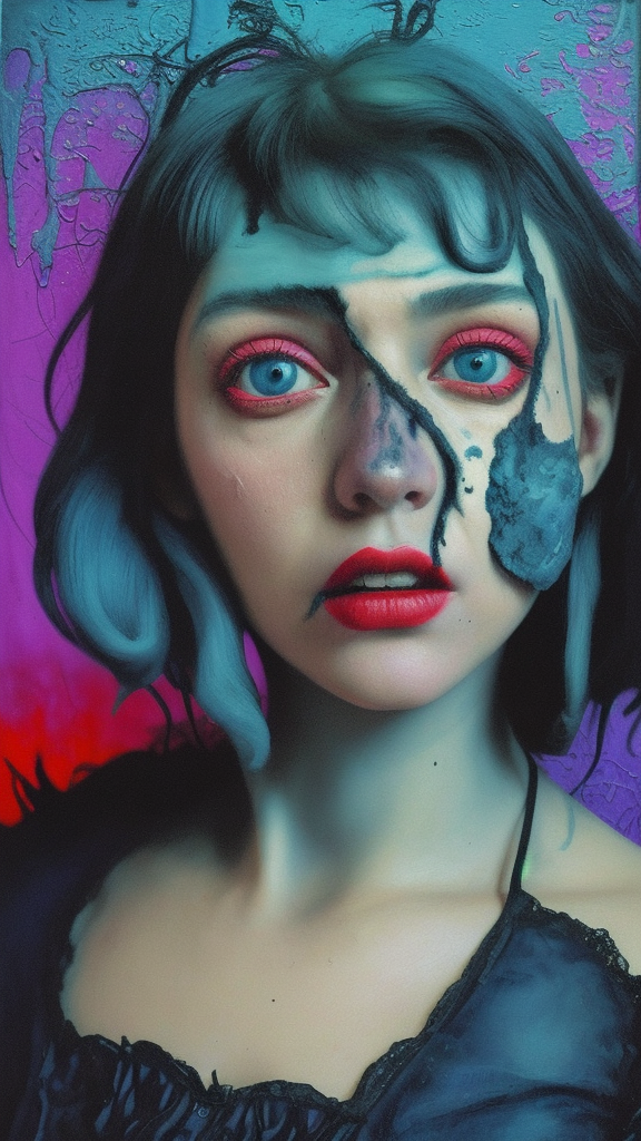 Сюрреалистичный хоррор портрет