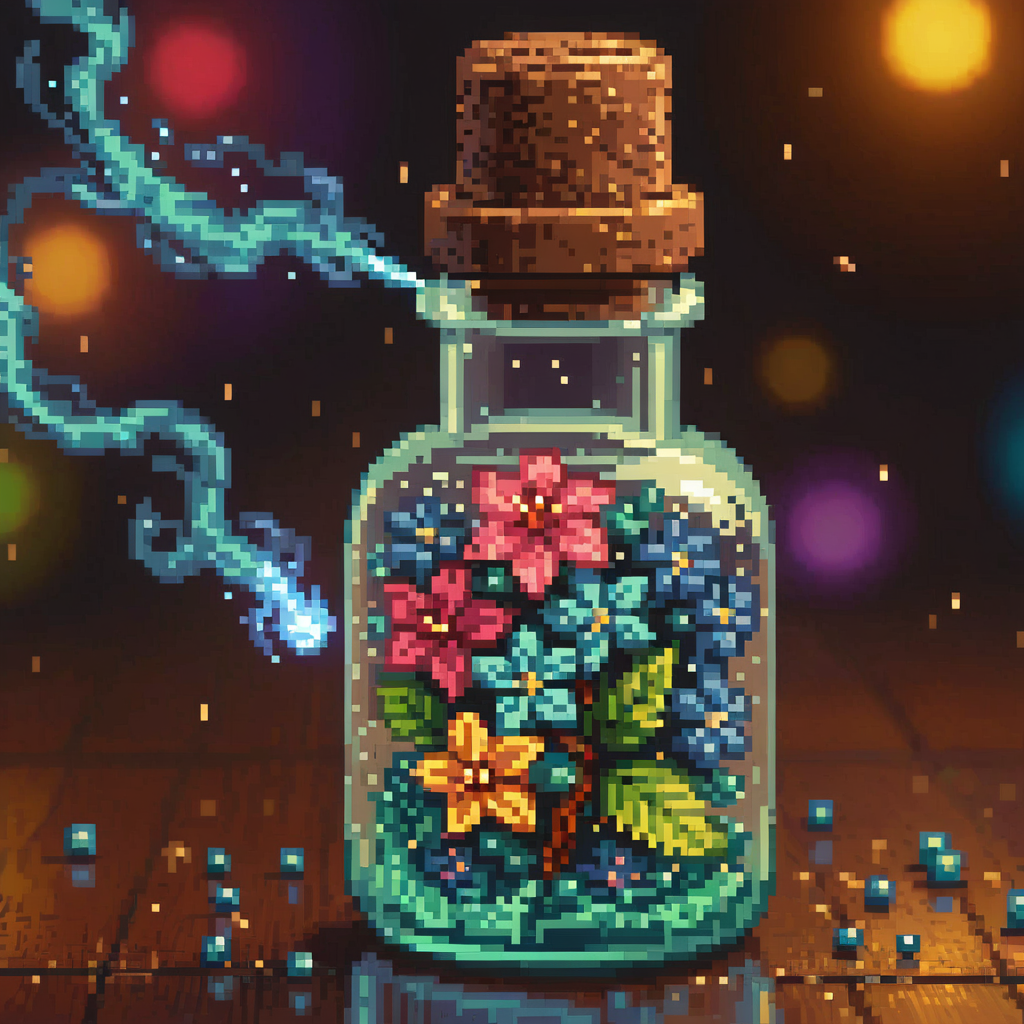 Волшебная пыль в бутылке