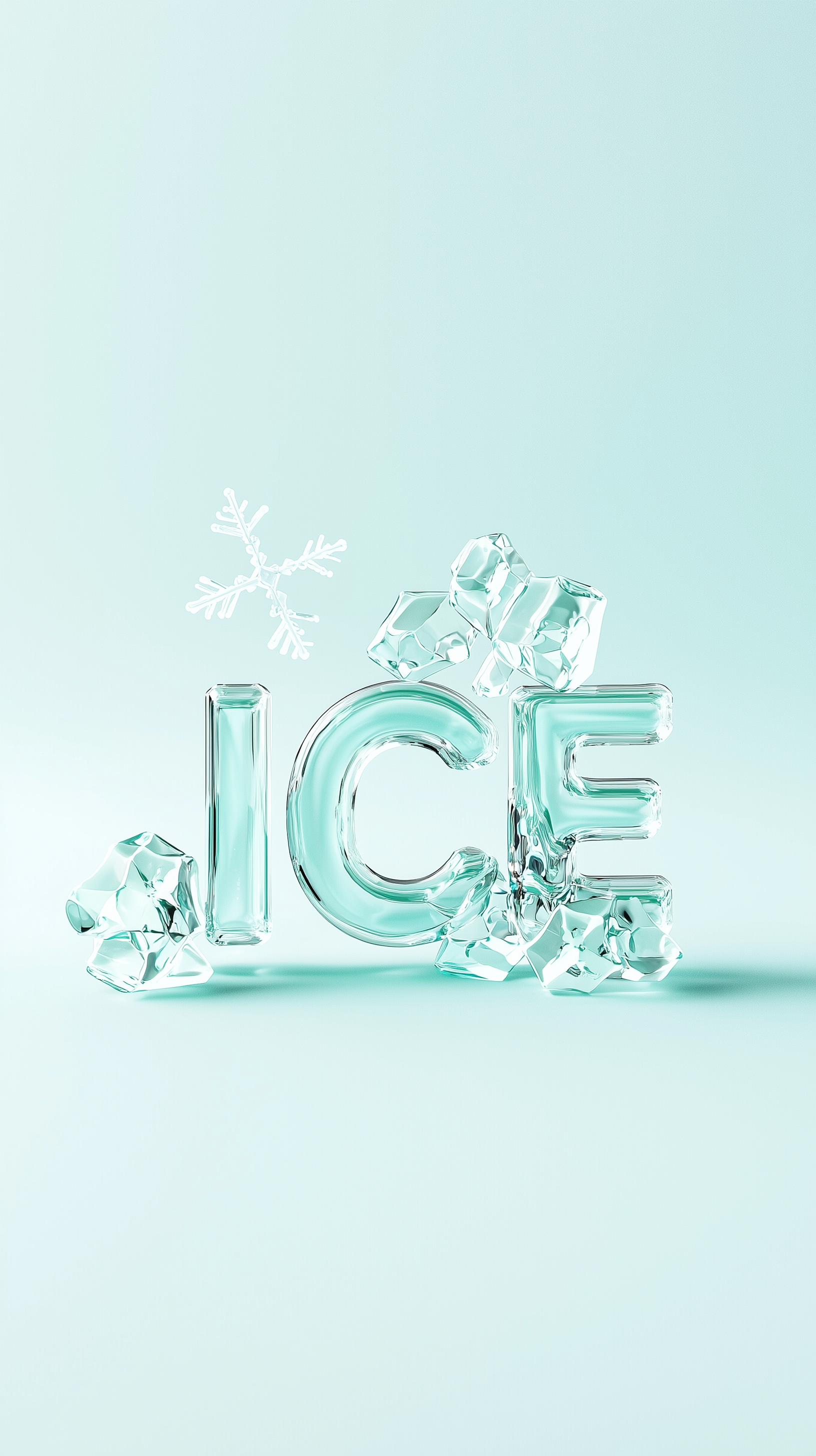 Изумрудный лед и снежинка