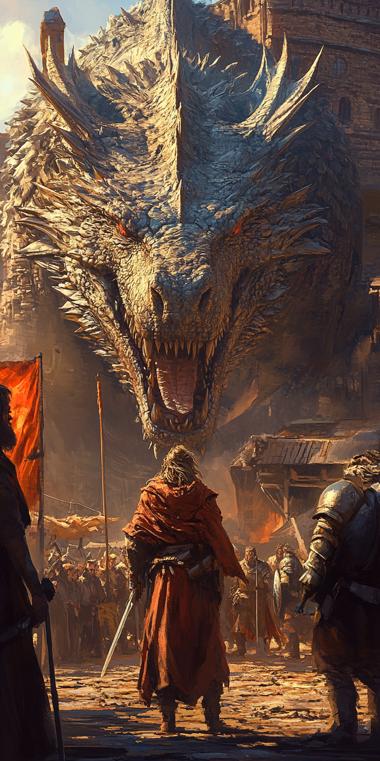 Битва драконов в небесах