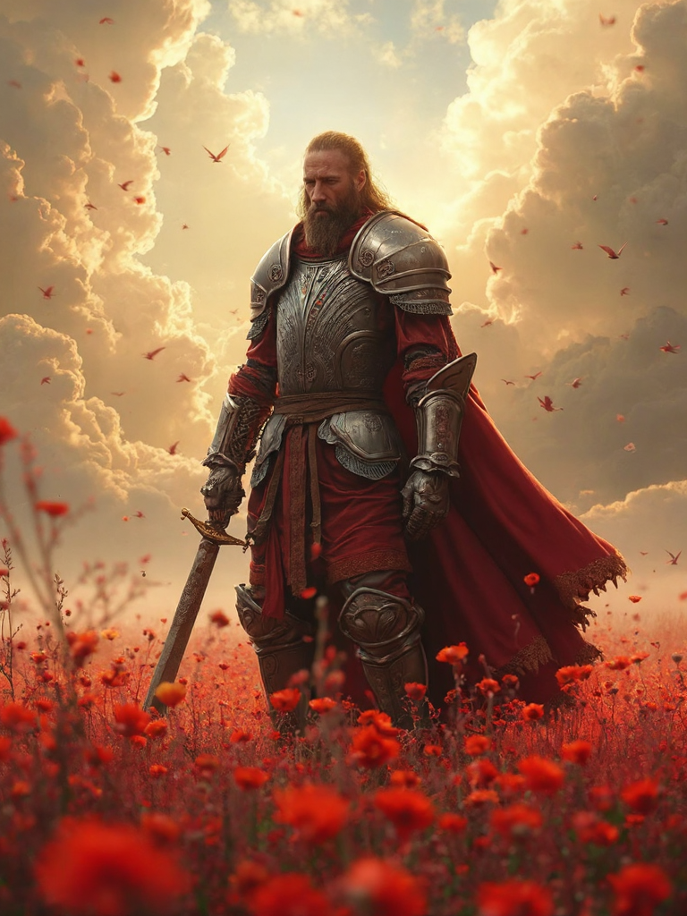 Рыцарь в поле алых цветов