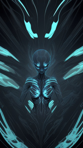 Ксеноморф в стиле рентгеновского искусства