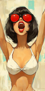 Женщина в стиле поп-арт