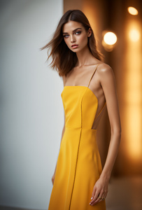 Фэшн-фотография стройной супермодели