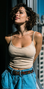 Атмосферный портрет девушки у окна