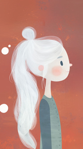 Элегантная женщина в профиль