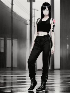 Корейская айдол в дождливую ночь