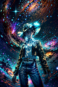 Ковбойша из космоса в галактике