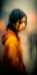 Женский портрет в технике импасто